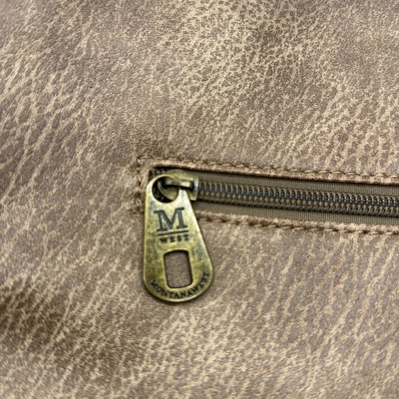 Montana West Two Tone Brown Shoulder Bag BRN6020C - Picture 5 of 16